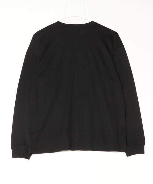 WRAPINKNOT（ラッピンノット）の「WRAPINKNOT / メリノオーバーTシャツ（Tシャツ/カットソー・レディース・ブラック・2/1）」の2枚目の写真