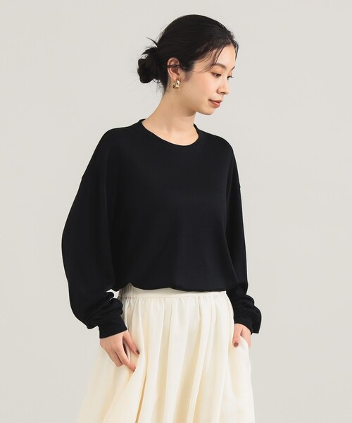 WRAPINKNOT（ラッピンノット）の「WwwﾒﾘﾉｵｰﾊﾞｰT-SH（Tシャツ/カットソー・レディース・ブラック・2/1）」の5枚目の写真