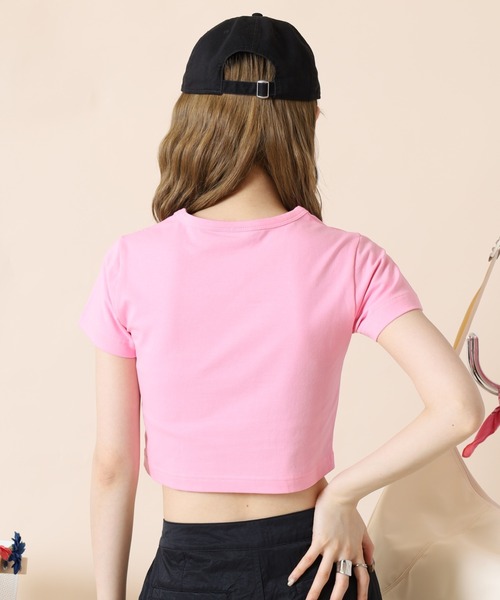 NERDY（ノルディ）の「クロップド Tシャツ（Tシャツ/カットソー・レディース・ホワイト/ブラック/ピンク・S/M/SS）」の17枚目の写真