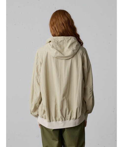 MidiUmi（ミディウミ）の「MidiUmi フード付きブルゾン（ダウンジャケット/コート・レディース・チャコールグレー/ベージュ・FREE）」の8枚目の写真
