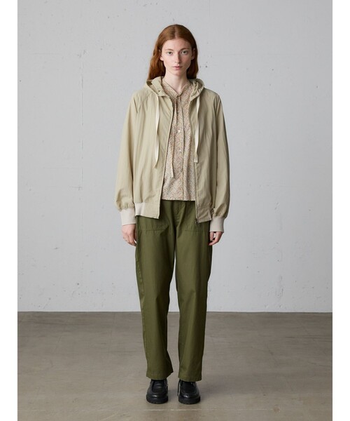 MidiUmi（ミディウミ）の「MidiUmi フード付きブルゾン（ダウンジャケット/コート・レディース・チャコールグレー/ベージュ・FREE）」の10枚目の写真