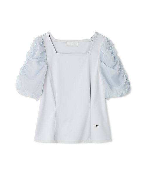 CELFORD（セルフォード）の「シアースリーブカットソー（Tシャツ/カットソー・レディース・サックスブルー/ホワイト/ブラック・38/36）」の4枚目の写真