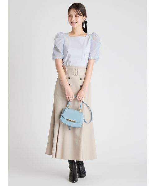 CELFORD（セルフォード）の「シアースリーブカットソー（Tシャツ/カットソー・レディース・サックスブルー/ホワイト/ブラック・38/36）」の14枚目の写真