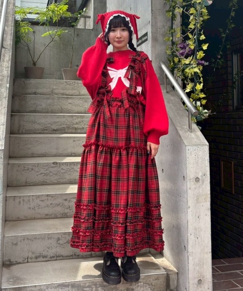 Candy Stripper（キャンディストリッパー）の「BIG RIBBON ニット（ニット/セーター・レディース・アイボリー/レッド・FREE）」の12枚目の写真