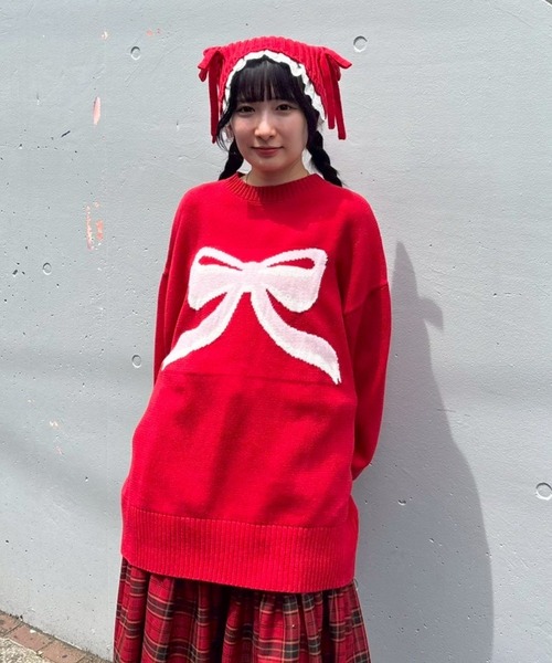 セール】BIG RIBBON ニット（ニット/セーター）｜Candy Stripper