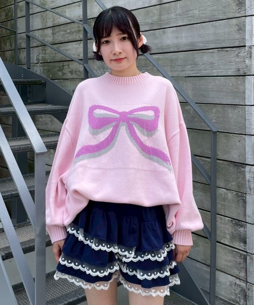 セール】BIG RIBBON ニット（ニット/セーター）｜Candy Stripper
