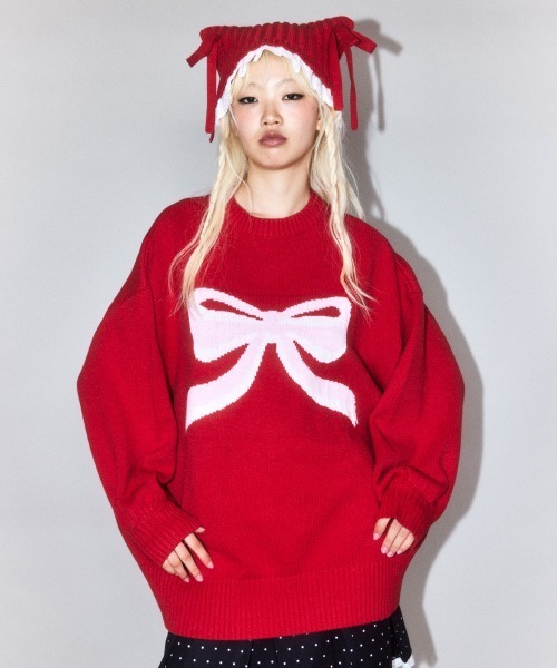 セール】BIG RIBBON ニット（ニット/セーター）｜Candy Stripper