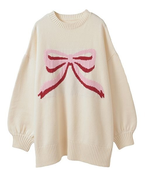 Candy Stripper（キャンディストリッパー）の「BIG RIBBON ニット（ニット/セーター・レディース・アイボリー/レッド・FREE）」の18枚目の写真