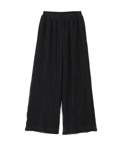 ADORE(アドーア)の「シアーランダムプリーツパンツ(その他パンツ・レディース・ベージュ/ブラック・38)」の3枚目の写真