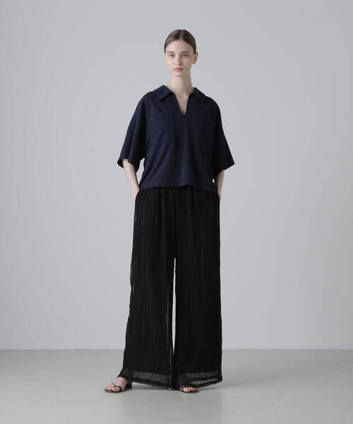 ADORE(アドーア)の「シアーランダムプリーツパンツ(その他パンツ・レディース・ベージュ/ブラック・38)」の4枚目の写真