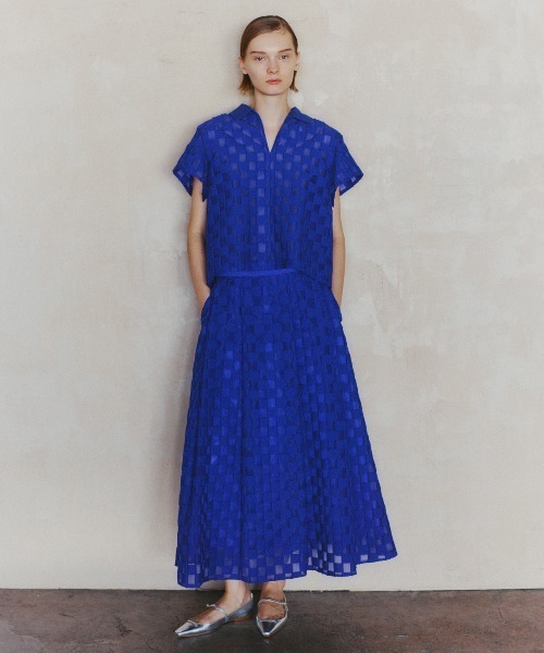 セール】ダミエジャガードブラウス（シャツ/ブラウス）｜ADORE