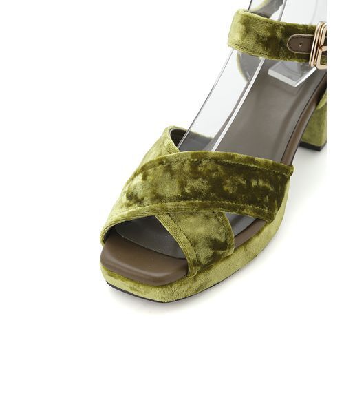 FRAY I.D（フレイアイディー）の「ベロアサンダル（サンダル・レディース・ダークブラウン/ブラック/オリーブ・36/37/38）」の13枚目の写真