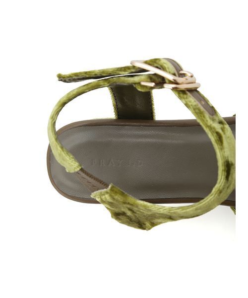 FRAY I.D（フレイアイディー）の「ベロアサンダル（サンダル・レディース・ダークブラウン/ブラック/オリーブ・36/37/38）」の14枚目の写真