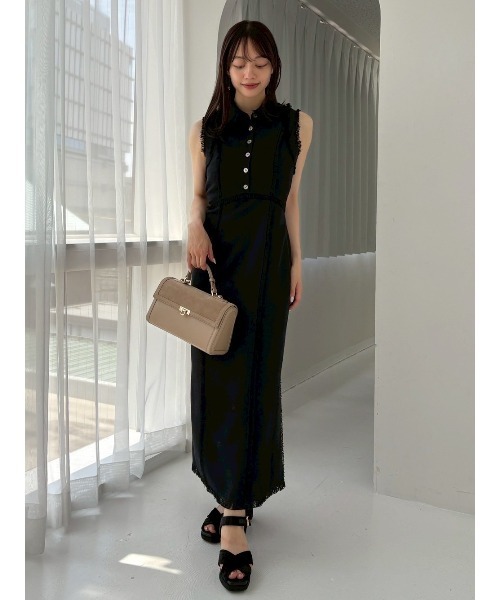 FRAY I.D（フレイアイディー）の「ベロアサンダル（サンダル・レディース・ダークブラウン/ブラック/オリーブ・36/37/38）」の6枚目の写真