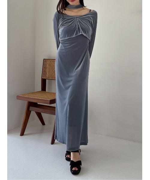 FRAY I.D（フレイアイディー）の「ベロアサンダル（サンダル・レディース・ダークブラウン/ブラック/オリーブ・36/37/38）」の7枚目の写真