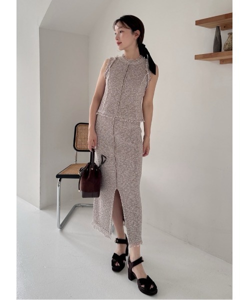 FRAY I.D（フレイアイディー）の「ベロアサンダル（サンダル・レディース・ダークブラウン/ブラック/オリーブ・36/37/38）」の9枚目の写真