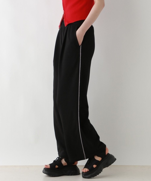 RAGEBLUE（レイジブルー）の「サイドミニレース/イージースウェットパンツ（スウェットパンツ・レディース・ブラック/グレー・FREE）」の5枚目の写真