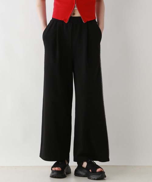 RAGEBLUE（レイジブルー）の「サイドミニレース/イージースウェットパンツ（スウェットパンツ・レディース・ブラック/グレー・FREE）」の6枚目の写真