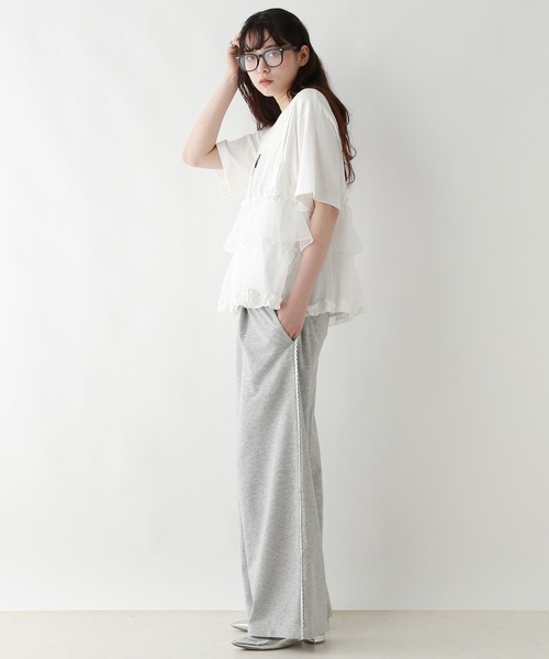 RAGEBLUE（レイジブルー）の「サイドミニレース/イージースウェットパンツ（スウェットパンツ・レディース・ブラック/グレー・FREE）」の15枚目の写真