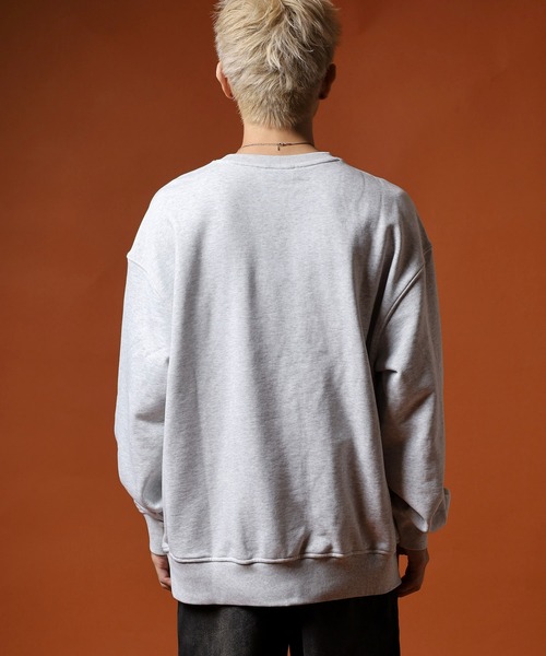 NERDY（ノルディ）の「ベレンクロゴスウェットシャツ（スウェット・メンズ・ホワイト/ブラック・SS/M/L/LL/S）」の8枚目の写真