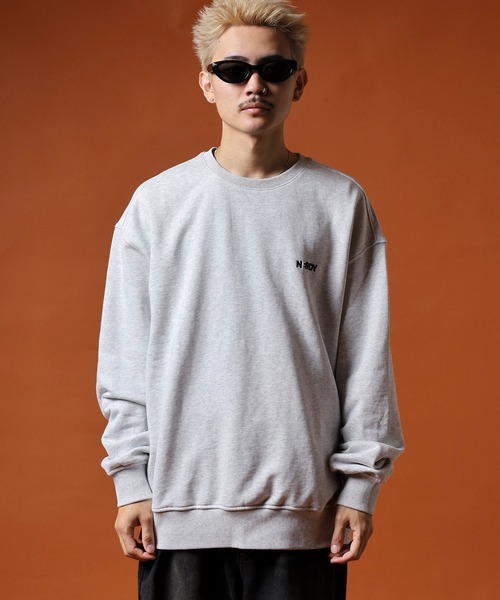 NERDY（ノルディ）の「ベレンクロゴスウェットシャツ（スウェット・メンズ・ホワイト/ブラック・SS/M/L/LL/S）」の10枚目の写真