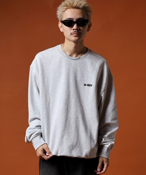 NERDY（ノルディ）の「ベレンクロゴスウェットシャツ（スウェット・メンズ・ホワイト/ブラック・SS/M/L/LL/S）」の18枚目の写真