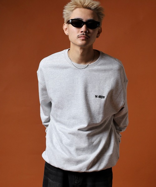 NERDY（ノルディ）の「ベレンクロゴスウェットシャツ（スウェット・メンズ・ホワイト/ブラック・SS/M/L/LL/S）」の19枚目の写真