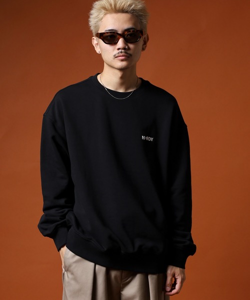 NERDY（ノルディ）の「ベレンクロゴスウェットシャツ（スウェット・メンズ・ホワイト/ブラック・SS/M/L/LL/S）」の16枚目の写真