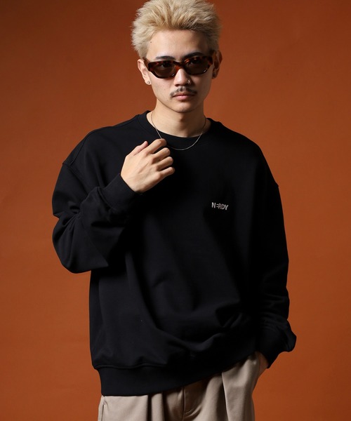 NERDY（ノルディ）の「ベレンクロゴスウェットシャツ（スウェット・メンズ・ホワイト/ブラック・SS/M/L/LL/S）」の15枚目の写真