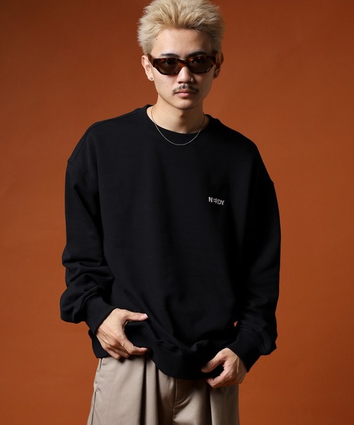 NERDY（ノルディ）の「ベレンクロゴスウェットシャツ（スウェット・メンズ・ホワイト/ブラック・SS/M/L/LL/S）」の14枚目の写真