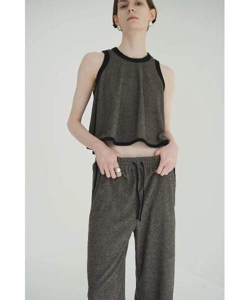 CLANE/クラネ/PILE FLARE TANK TOPS【公式通販】