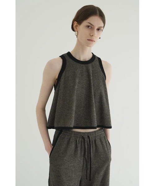 CLANE/クラネ/PILE FLARE TANK TOPS