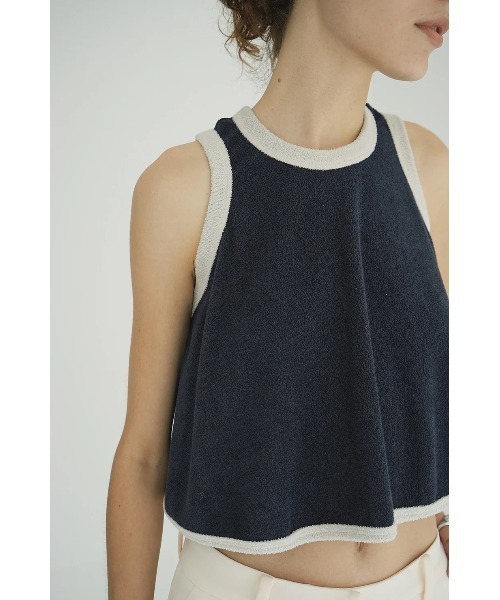 CLANE/クラネ/PILE FLARE TANK TOPS（Tシャツ/カットソー