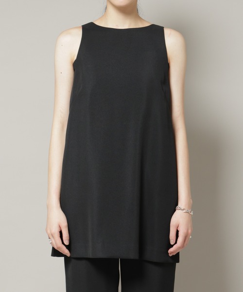 NANO universe（ナノユニバース）の「ダブルクロスノースリーブブラウス×パンツセットアップ（つなぎ/オールインワン・レディース・ブルー/ブラック・S/M）」の21枚目の写真