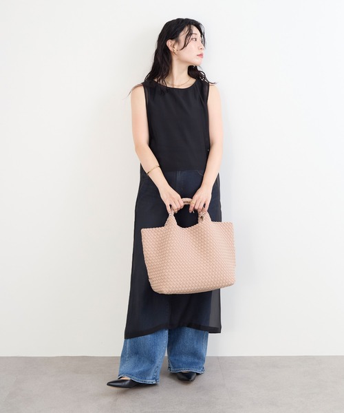 MICA&DEAL（マイカ＆ディール）の「【NAGHEDI】トートバッグ-St Barths Medium（トートバッグ・レディース・ピンク/ダークブラウン・M）」の13枚目の写真
