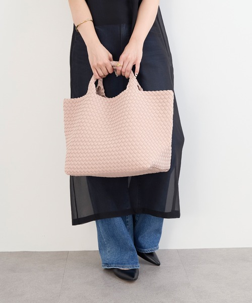MICA&DEAL（マイカ＆ディール）の「【NAGHEDI】トートバッグ-St Barths Medium（トートバッグ・レディース・ピンク/ダークブラウン・M）」の14枚目の写真