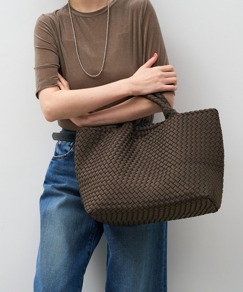 MICA&DEAL（マイカ＆ディール）の「【NAGHEDI】トートバッグ-St Barths Medium（トートバッグ・レディース・ピンク/ダークブラウン・M）」の19枚目の写真