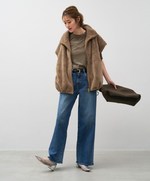 MICA&DEAL（マイカ＆ディール）の「【NAGHEDI】トートバッグ-St Barths Medium（トートバッグ・レディース・ピンク/ダークブラウン・M）」の21枚目の写真