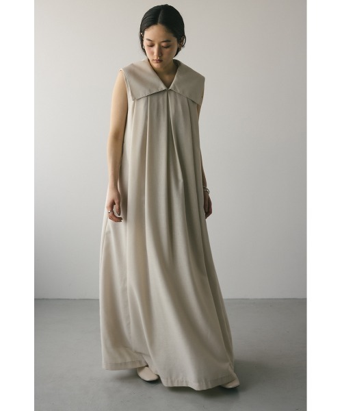 STYLEMIXER(スタイルミキサー)の「ビッグカラーフレアワンピース(ワンピース・レディース・ブラック/ライトブラウン/アイボリー・SMALL/MEDIUM)」の20枚目の写真