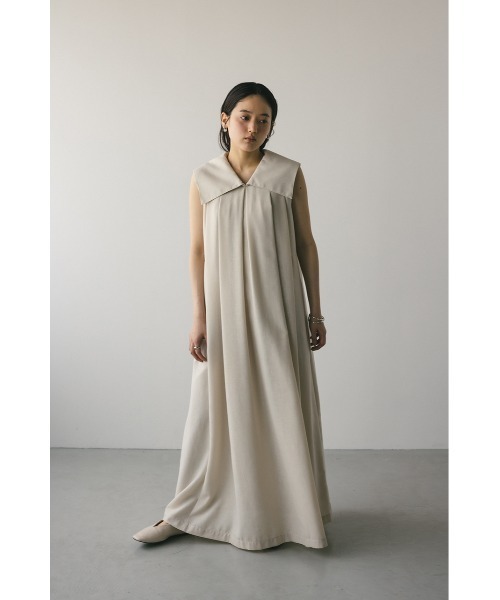 STYLEMIXER(スタイルミキサー)の「ビッグカラーフレアワンピース(ワンピース・レディース・ブラック/ライトブラウン/アイボリー・SMALL/MEDIUM)」の21枚目の写真