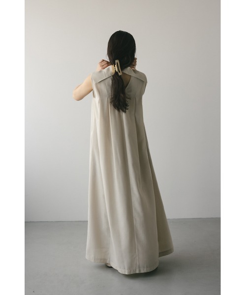 STYLEMIXER(スタイルミキサー)の「ビッグカラーフレアワンピース(ワンピース・レディース・ブラック/ライトブラウン/アイボリー・SMALL/MEDIUM)」の22枚目の写真