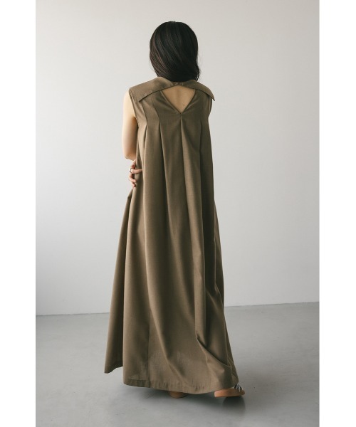 STYLEMIXER(スタイルミキサー)の「ビッグカラーフレアワンピース(ワンピース・レディース・ブラック/ライトブラウン/アイボリー・SMALL/MEDIUM)」の11枚目の写真