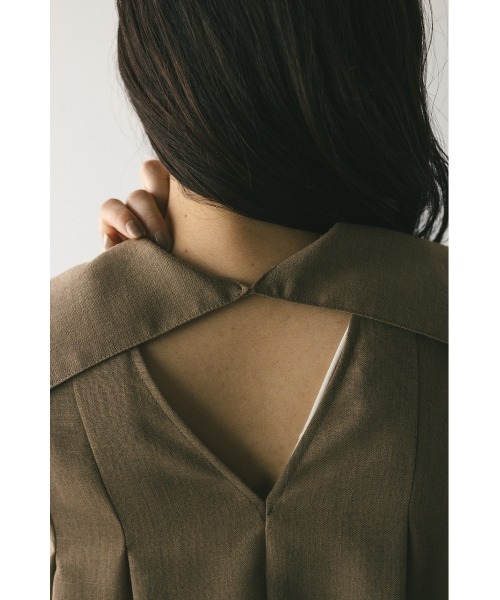 STYLEMIXER(スタイルミキサー)の「ビッグカラーフレアワンピース(ワンピース・レディース・ブラック/ライトブラウン/アイボリー・SMALL/MEDIUM)」の17枚目の写真