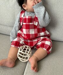 CIAOPANIC TYPY | 【KIDS/BABY】チェック柄サロペットロンパース(ロンパース)