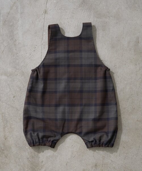 CIAOPANIC TYPY（チャオパニックティピー）の「【KIDS/BABY】チェック柄サロペットロンパース（ロンパース・キッズ・グレー/ブルー/レッド/カーキ・80）」の18枚目の写真