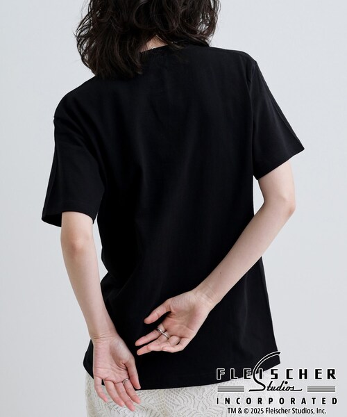 GALLEST(ギャレスト)の「【Betty Boop(TM)】サイドプリントTシャツ(Tシャツ/カットソー・レディース・ホワイト/ブラック・38)」の3枚目の写真