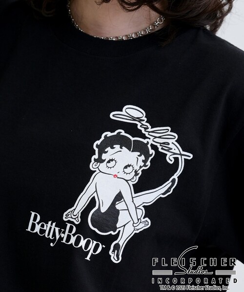 GALLEST(ギャレスト)の「【Betty Boop(TM)】サイドプリントTシャツ(Tシャツ/カットソー・レディース・ホワイト/ブラック・38)」の5枚目の写真