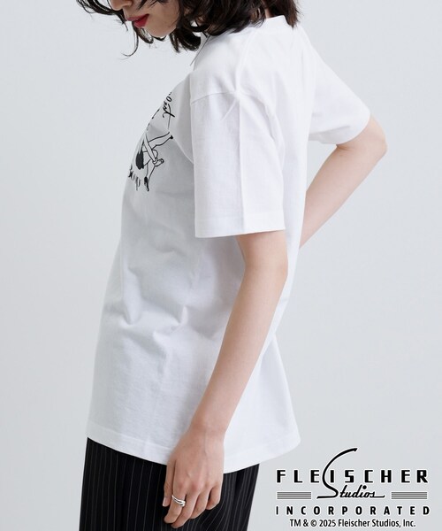 GALLEST(ギャレスト)の「【Betty Boop(TM)】サイドプリントTシャツ(Tシャツ/カットソー・レディース・ホワイト/ブラック・38)」の8枚目の写真