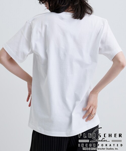 GALLEST(ギャレスト)の「【Betty Boop(TM)】サイドプリントTシャツ(Tシャツ/カットソー・レディース・ホワイト/ブラック・38)」の9枚目の写真