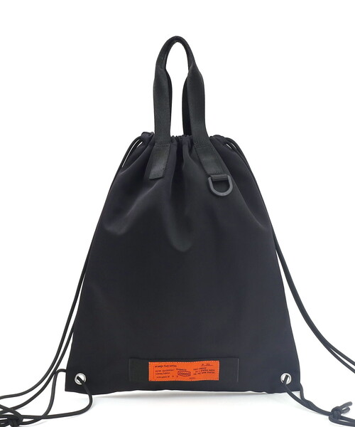 COOCO（クーコ）の「【ORANGE　TAGシリーズ】撥水ナイロンナップザック／Ａ４対応（バックパック/リュック・レディース・ブラック/ライトベージュ/キャメル・FREE）」の2枚目の写真